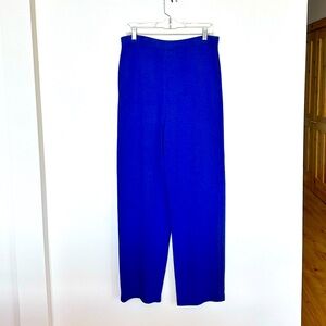 St. John Collection Royal Blue Knit Pants size 12